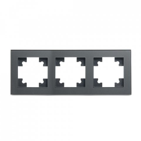 Рамка 3-постовая Stekker Катрин графит GFR00-7003-06 39541