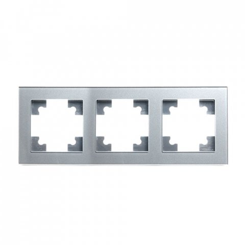 Рамка 3-постовая Stekker Катрин серебро GFR00-7003-03 39533