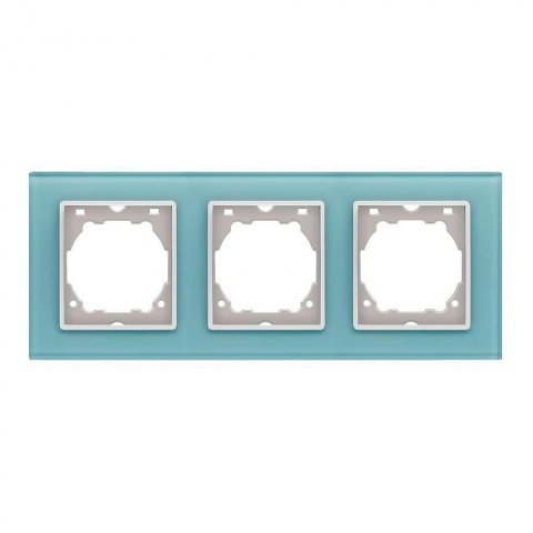 Рамка 3-постовая Vesta-Electric Exclusive Blue голубой FRM050206SIN
