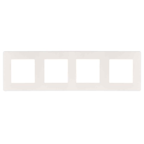 Рамка 4-постовая ЭРА 12 сатин белый 12-5104-01 Б0052529