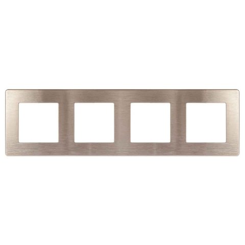 Рамка 4-постовая ЭРА 12 сатин шампань 12-5104-04 Б0052532