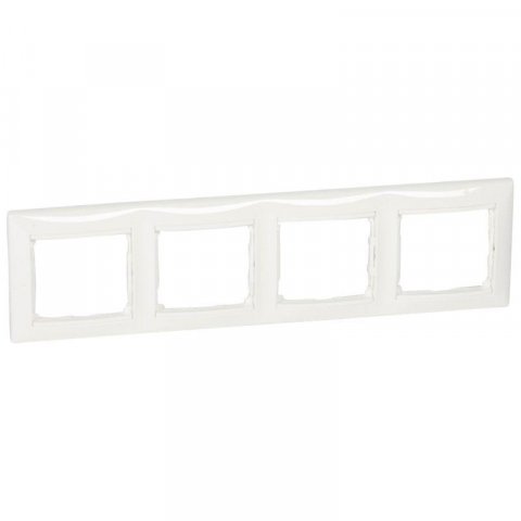 Рамка 4-постовая Legrand Valena белая 694255