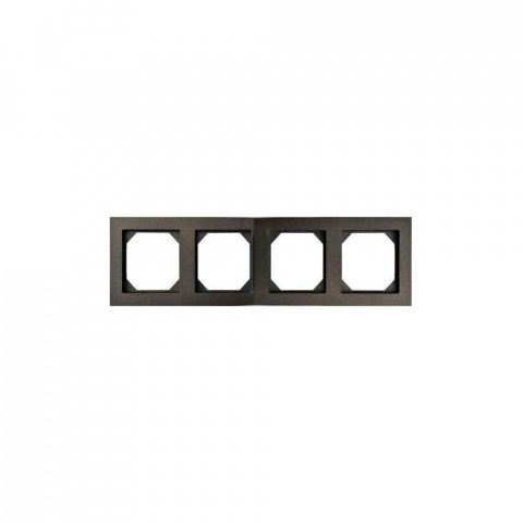 Рамка 4-постовая Liregus Epsilon антрацит 28-119