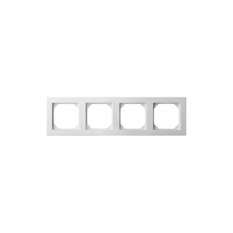 Рамка 4-постовая Liregus Epsilon белый 28-041