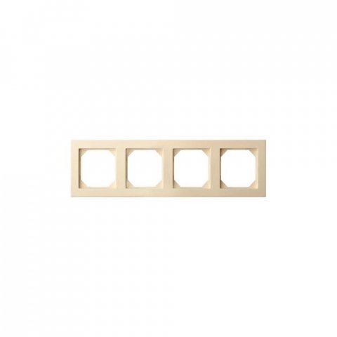 Рамка 4-постовая Liregus Epsilon бежевый 28-091
