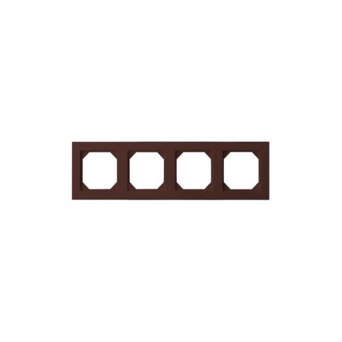 Рамка 4-постовая Liregus Epsilon коричневый 28-149