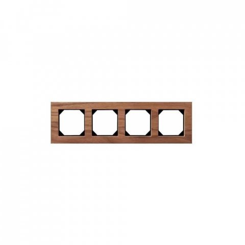 Рамка 4-постовая Liregus Epsilon орех 28-2254