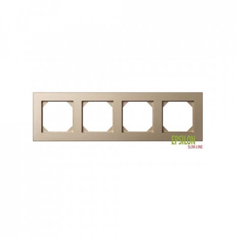 Рамка 4-постовая Liregus Epsilon шампань 28-3224