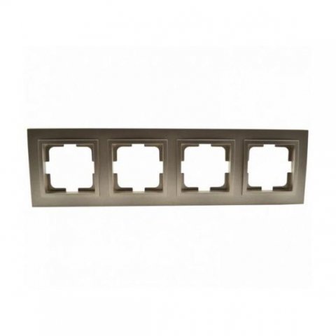 Рамка 4-постовая Mono Electric Despina бронза 102-230000-163