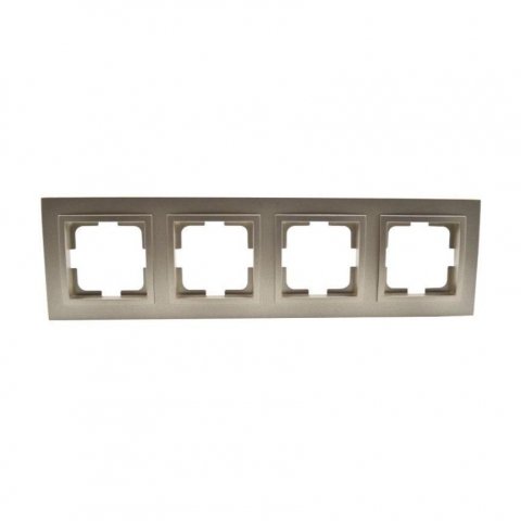 Рамка 4-постовая Mono Electric Despina титан 102-220000-163