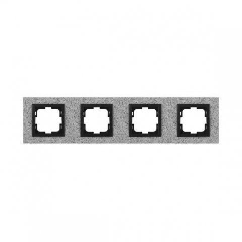 Рамка 4-постовая Mono Electric Style Granit белый гранит 107-600000-163