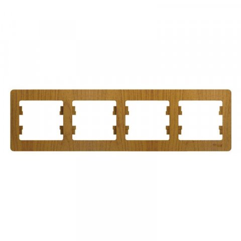 Рамка 4-постовая Schneider Electric Glossa дуб GSL000504