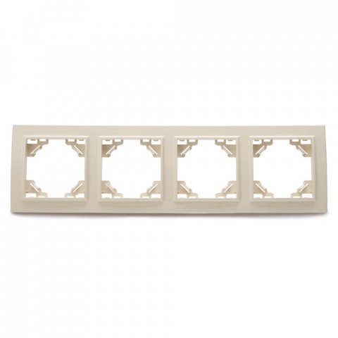 Рамка 4-постовая Stekker Эрна слоновая кость PFR00-9004-02 39243