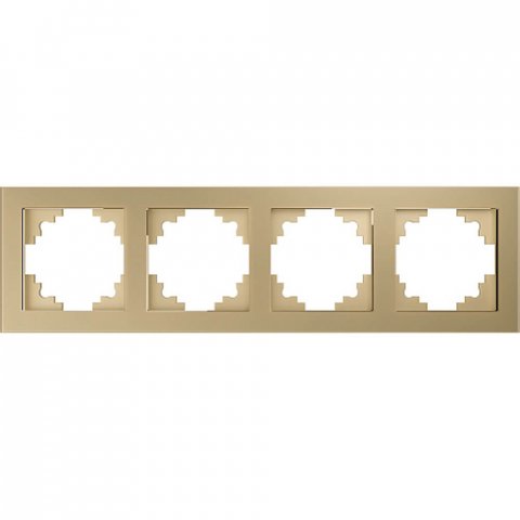 Рамка 4-постовая Stekker Катрин золото GFR00-7004-08 49038
