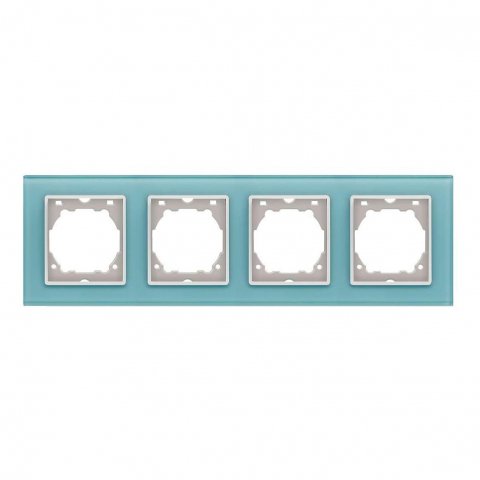 Рамка 4-постовая Vesta-Electric Exclusive Blue голубой FRM050403SIN
