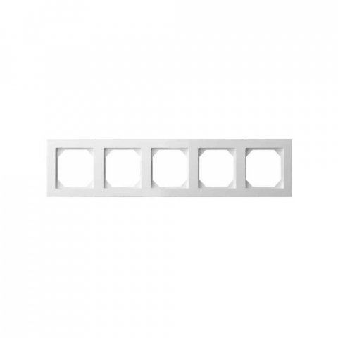 Рамка 5-постовая Liregus Epsilon белый 28-042