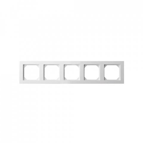 Рамка 5-постовая Liregus Epsilon белый 28-0425