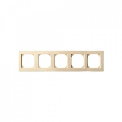 Рамка 5-постовая Liregus Epsilon бежевый 28-092