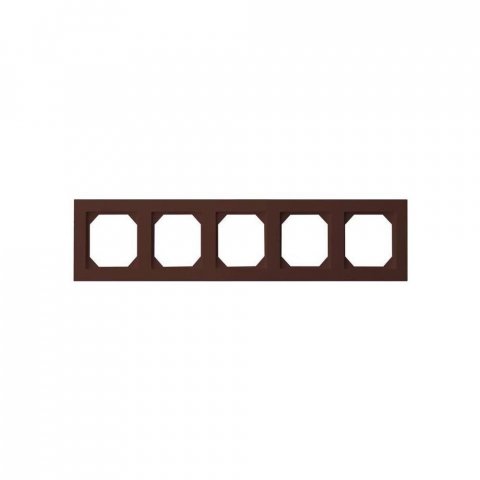 Рамка 5-постовая Liregus Epsilon коричневый 28-150