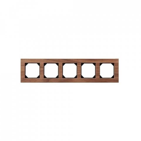 Рамка 5-постовая Liregus Epsilon орех 28-2255