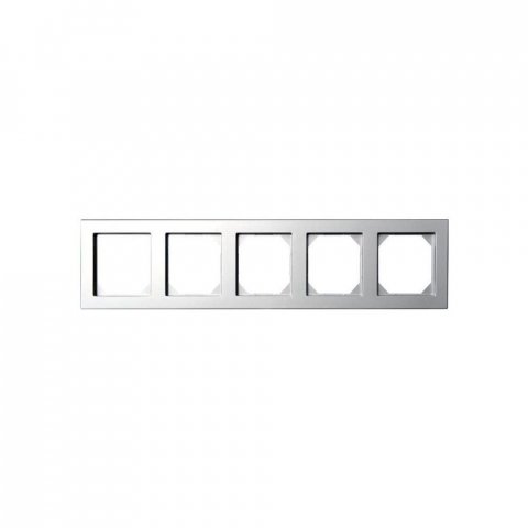Рамка 5-постовая Liregus Epsilon серебро 28-190