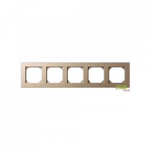 Рамка 5-постовая Liregus Epsilon шампань 28-3225