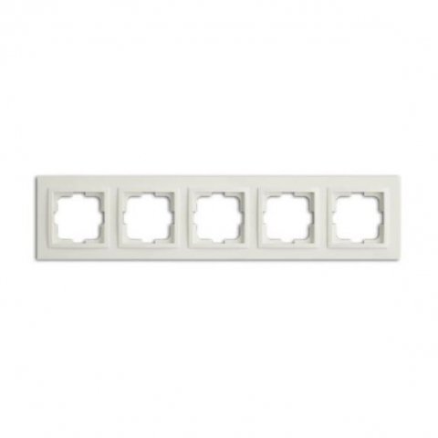 Рамка 5-постовая Mono Electric Despina белый 102-190000-164