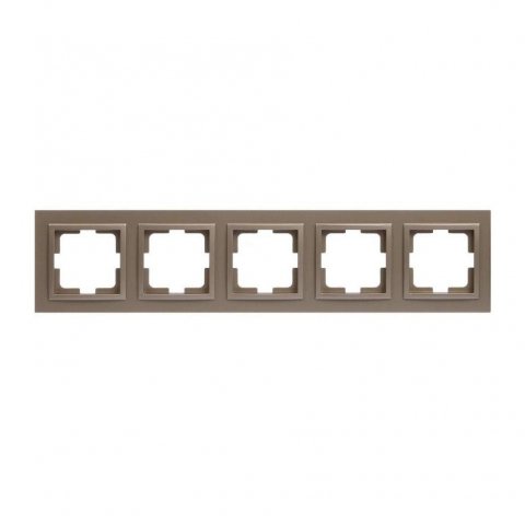 Рамка 5-постовая Mono Electric Despina бронза 102-230000-164