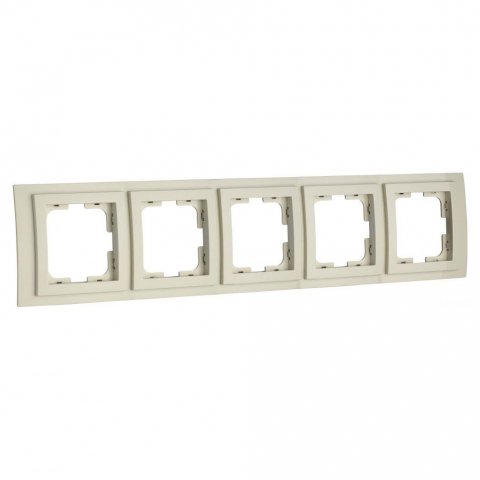 Рамка 5-постовая Mono Electric Larissa крем 103-171700-164