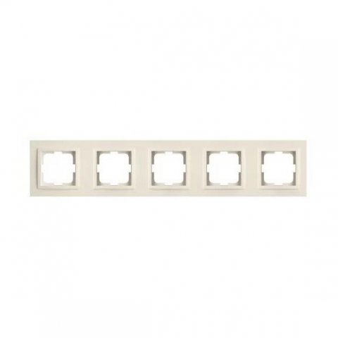 Рамка 5-постовая Mono Electric Larissa слоновая кость 103-010100-164