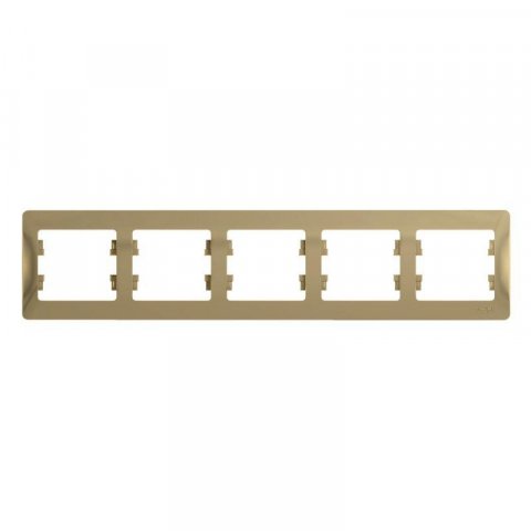 Рамка 5-постовая Schneider Electric Glossa титан GSL000405