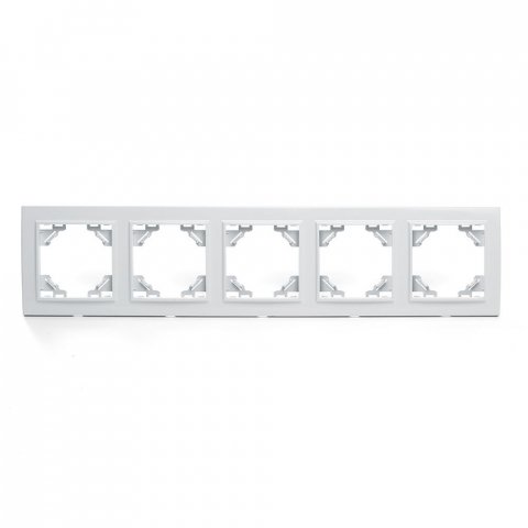 Рамка 5-постовая Stekker Эрна белый PFR00-9005-01 39620