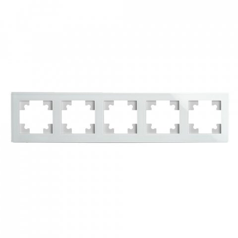 Рамка 5-постовая Stekker Катрин белый GFR00-7005-01 39637