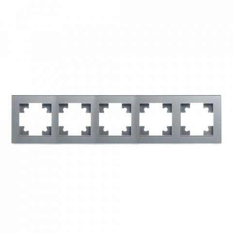 Рамка 5-постовая Stekker Катрин серебро GFR00-7005-03 39639