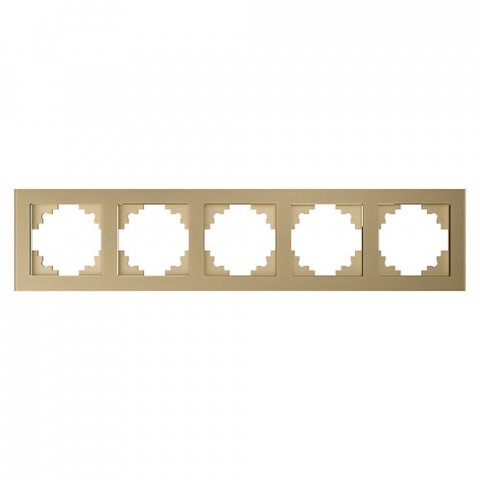 Рамка 5-постовая Stekker Катрин золото GFR00-7005-08 49040