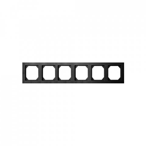 Рамка 6-постовая Liregus Epsilon антрацит 28-121