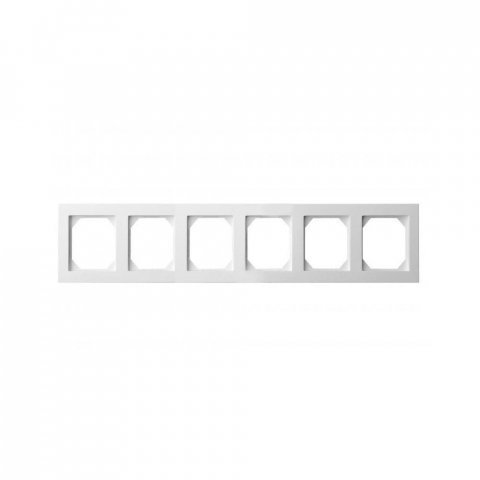 Рамка 6-постовая Liregus Epsilon белый 28-043