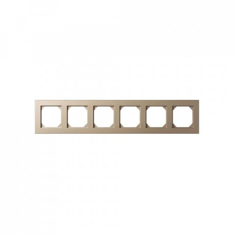 Рамка 6-постовая Liregus Epsilon шампань 28-3231