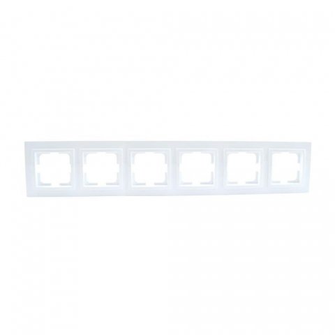Рамка 6-постовая Mono Electric Despina жемчуг 102-250000-166