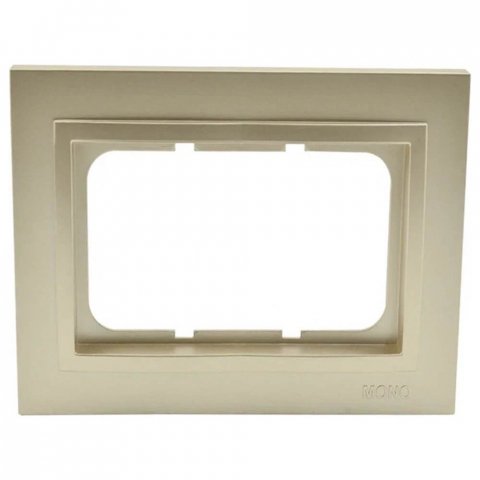 Рамка двойная Mono Electric Despina титан 102-220000-165
