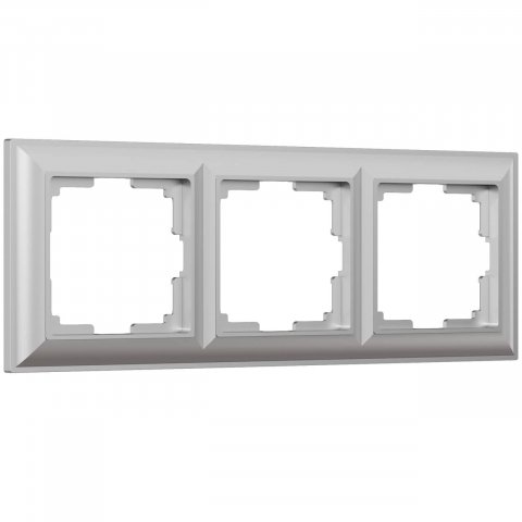 Рамка на 3 поста Werkel Fiore серебряный W0032206 4690389160394
