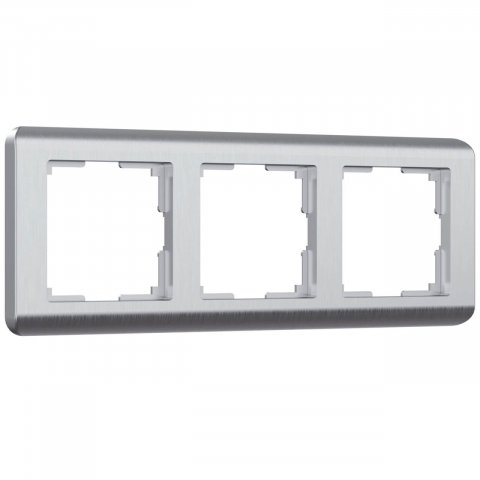 Рамка на 3 поста Werkel Stream серебряный W0032106 4690389162282
