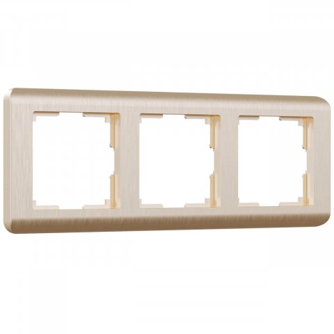 Рамка на 3 поста Werkel Stream шампань W0032111 4690389162305