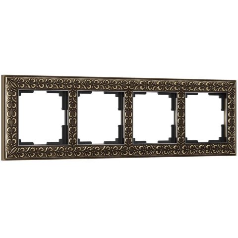 Рамка на 4 поста Werkel бронза W0041512 4690389158759