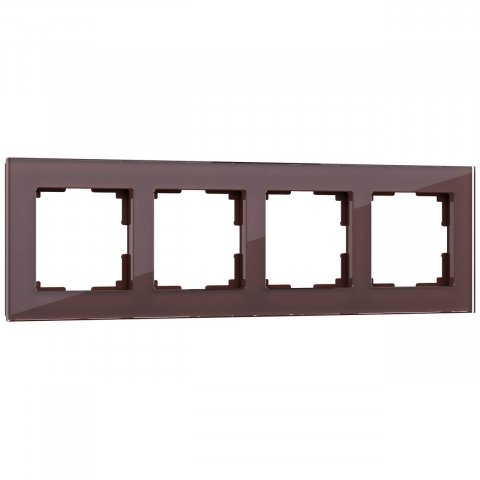 Рамка на 4 поста Werkel Favorit мокко W0041118 4690389160059