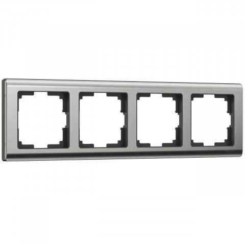 Рамка на 4 поста Werkel Metallic глянцевый никель W0041602 4690389159046