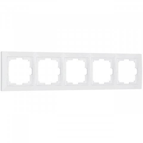 Рамка на 5 постов Werkel Snabb basic белый W0052001 4690389161452