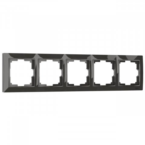 Рамка на 5 постов Werkel Snabb basic серо-коричневый W0052007 4690389161483