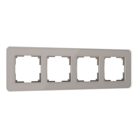 Рамка Werkel Elite на 4 поста дымчатый W0042417 4690389180798