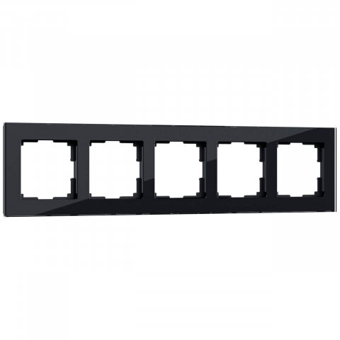 Рамка Werkel Favorit на 5 постов черный W0051108 4690389160110